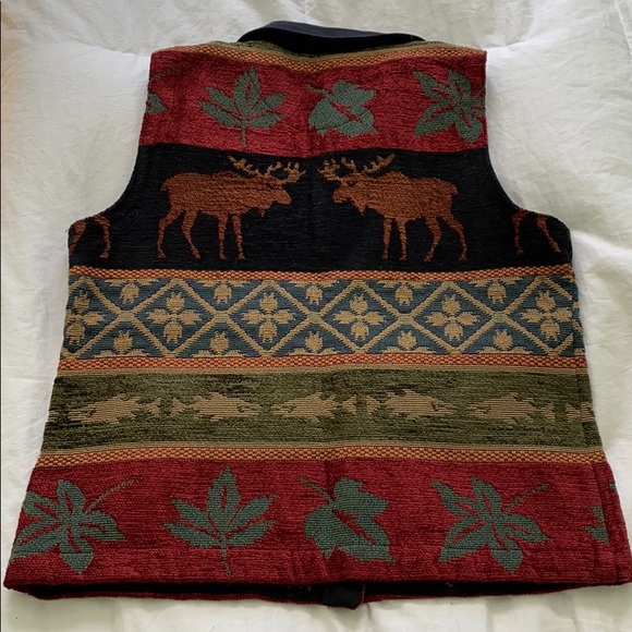 Coldwater Creek Tapestry Vest - Picture 2 of 3